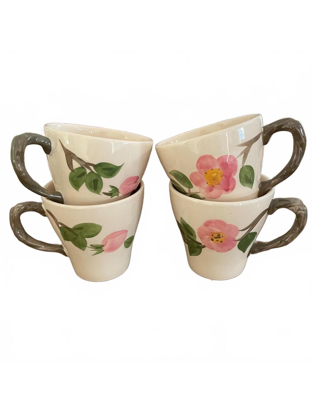 Franciscan Desert Rose set of tea cups 4 - larger size